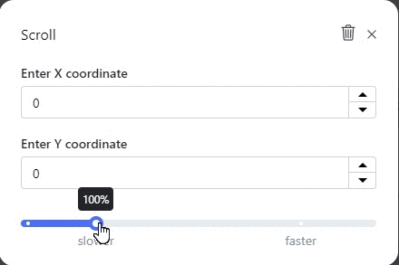 “Speed” parameter