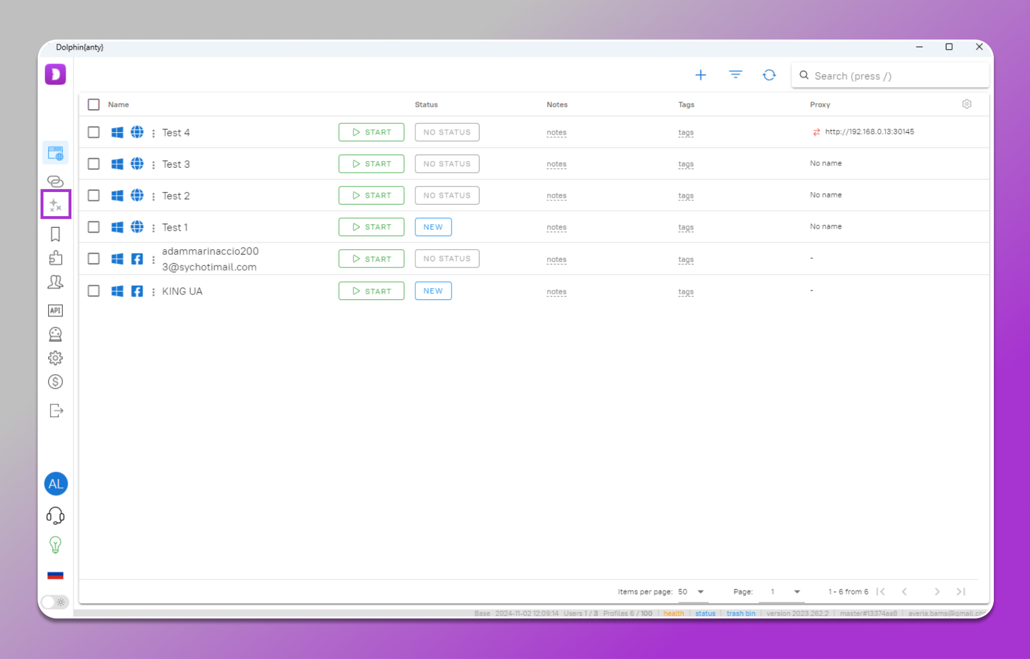 create scripts in Dolphin anty