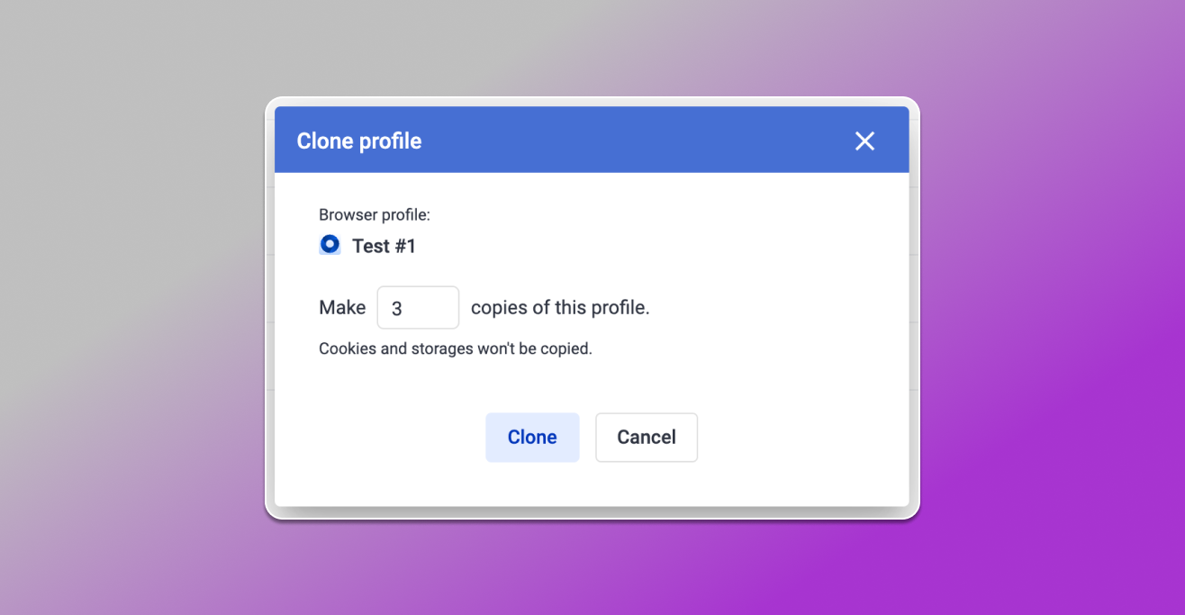 Copying Profiles Antidetect Browser