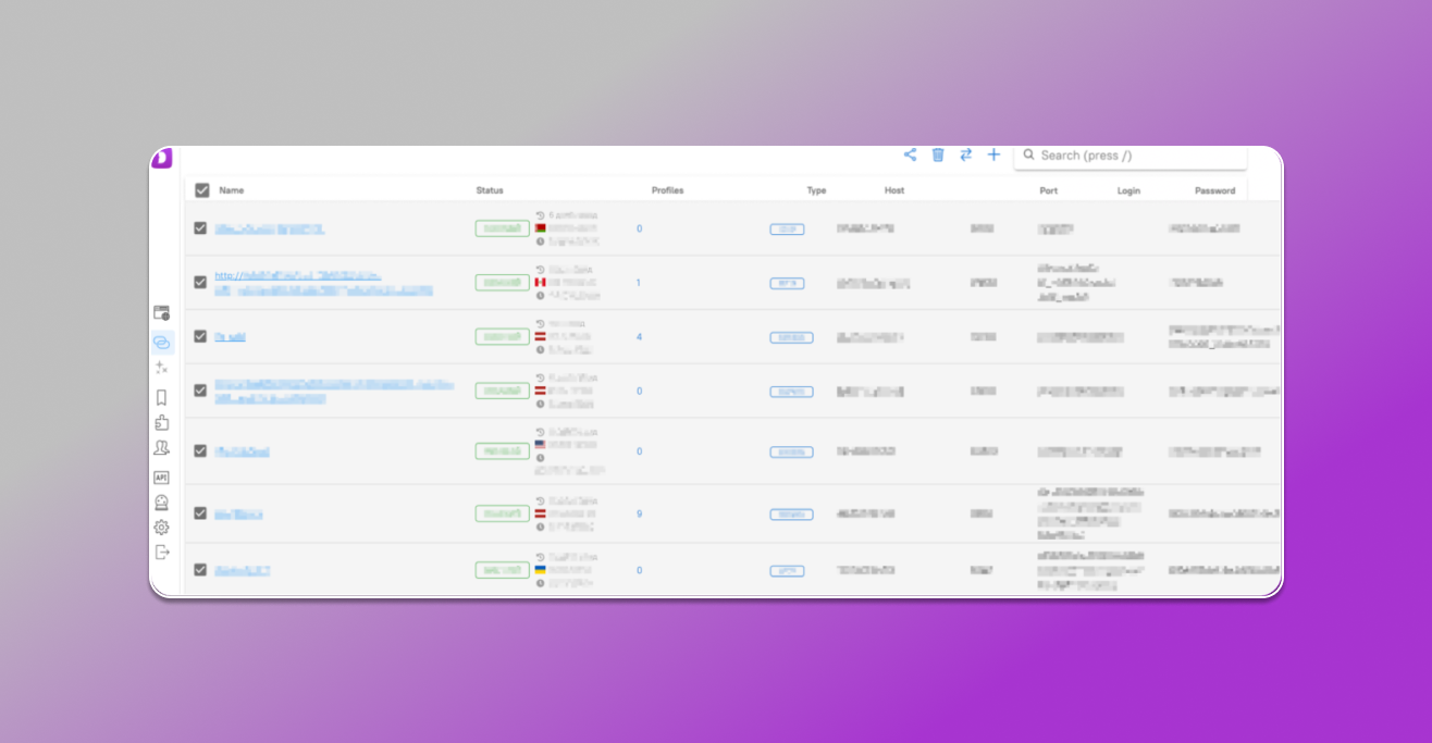 Work with Proxies Antidetect Browser