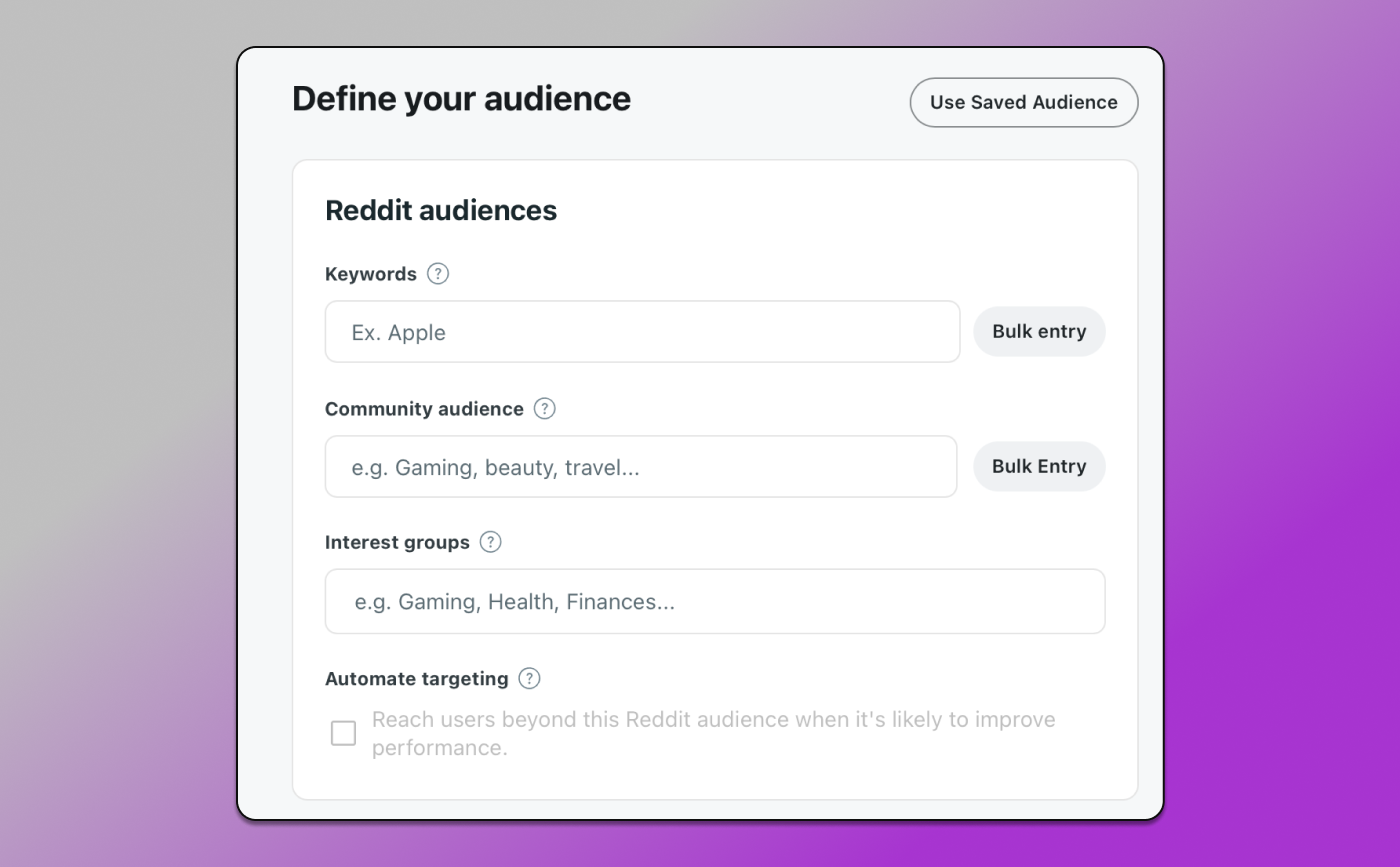 Reddit Ads Настройка аудитории Dolphin Anty