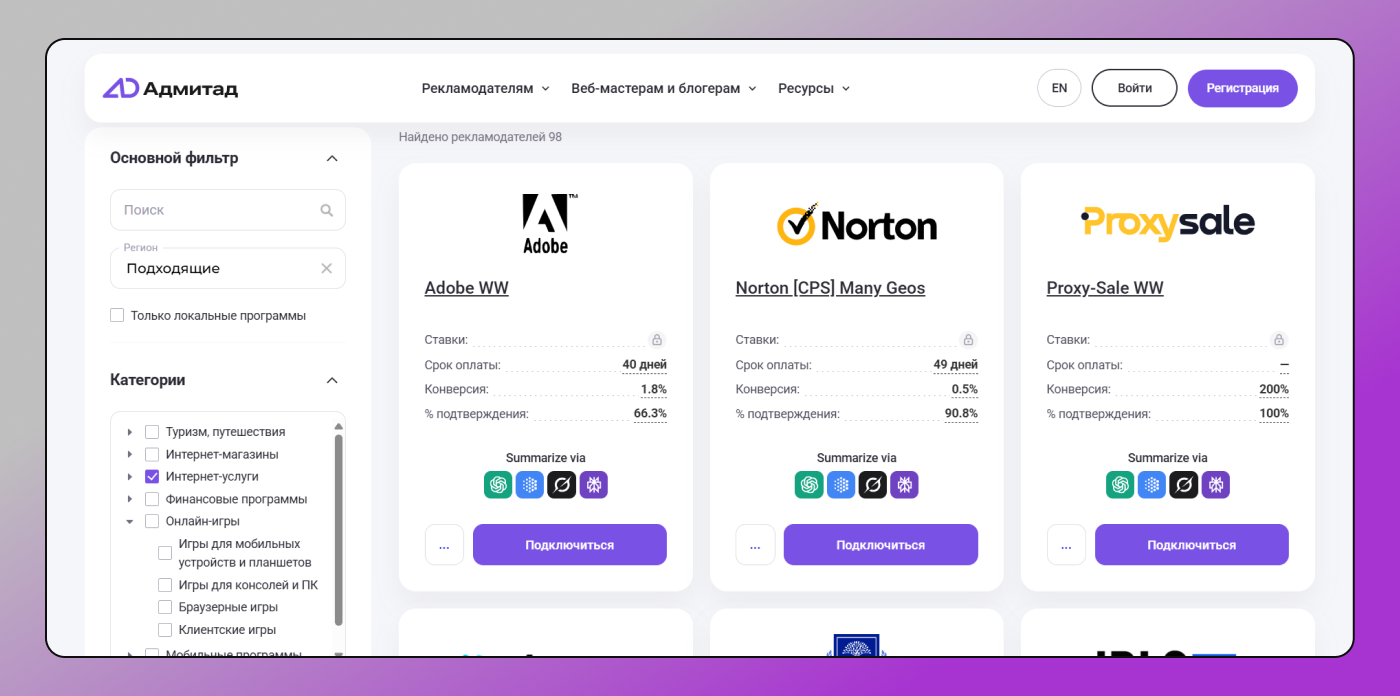 Admitad Dolphin Anty