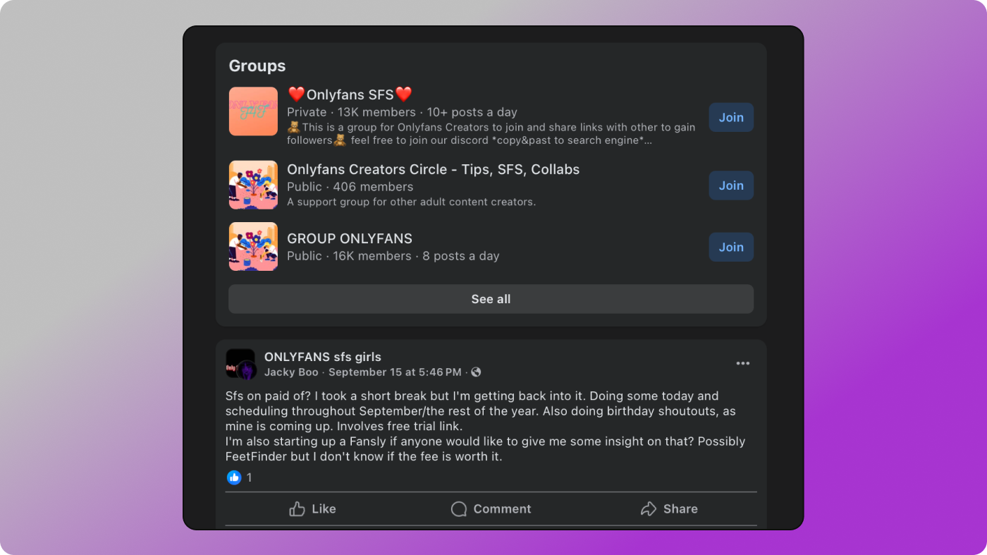 FB OnlyFans SFS Dolphin Anty