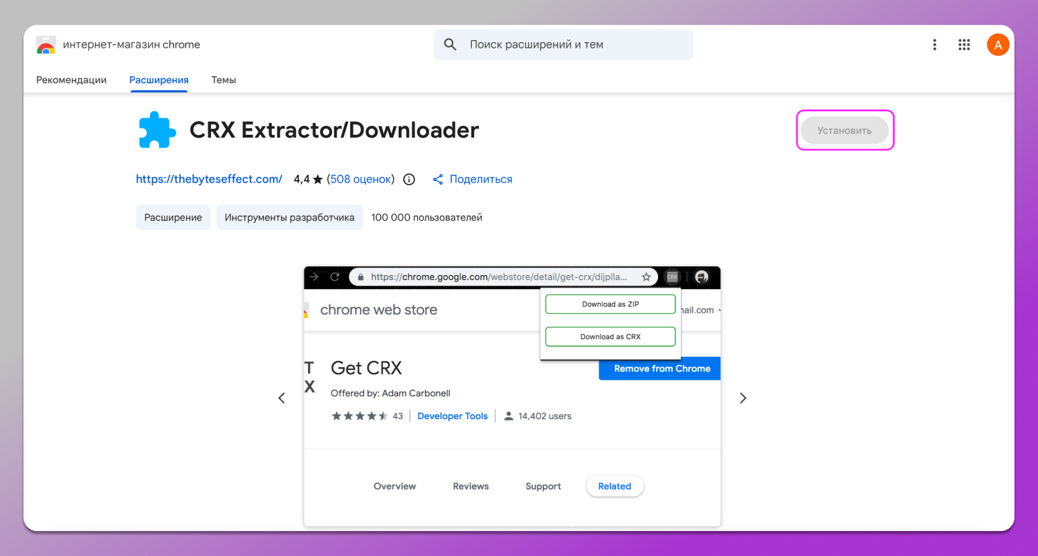 CRX Extractor Dolphin Anty