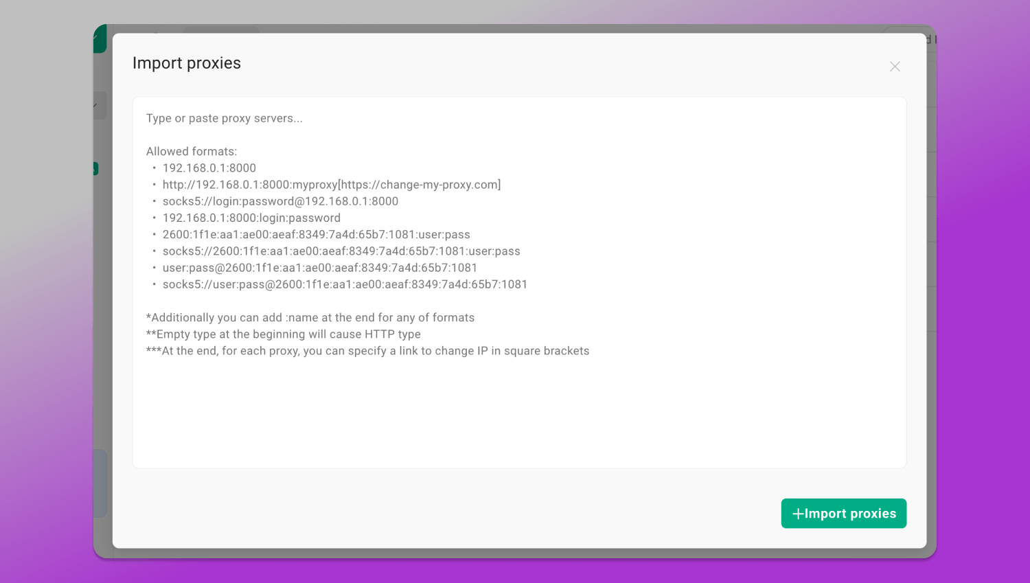 Proxy Gologin Dolphin Anty