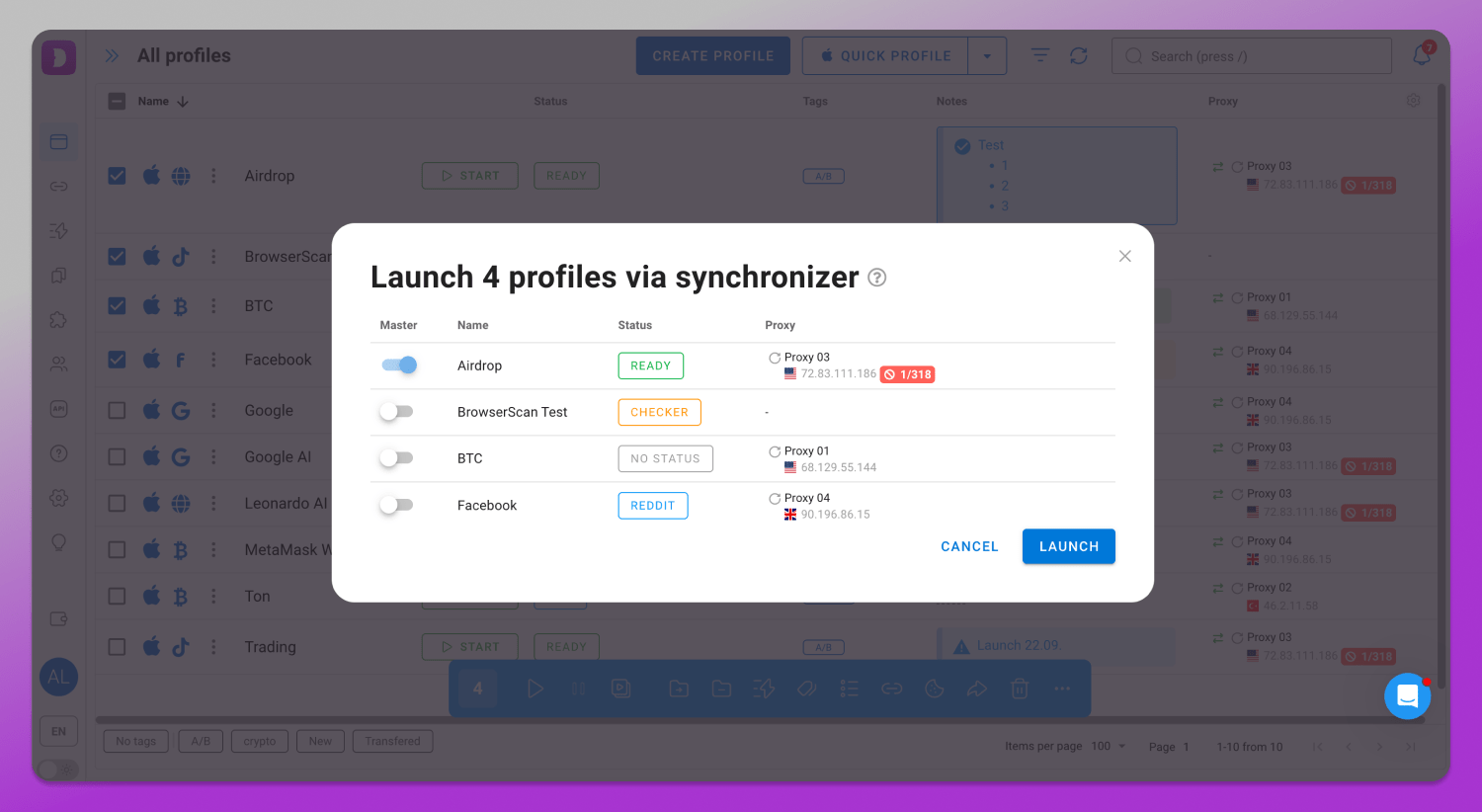 Synchronizer Dolphin Anty