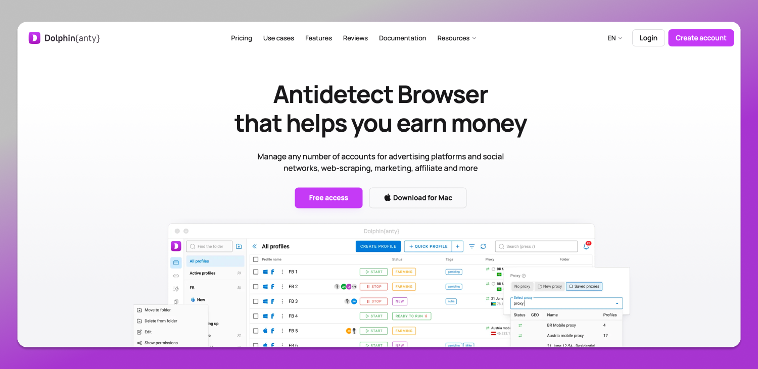 Website Dolphin Anty
