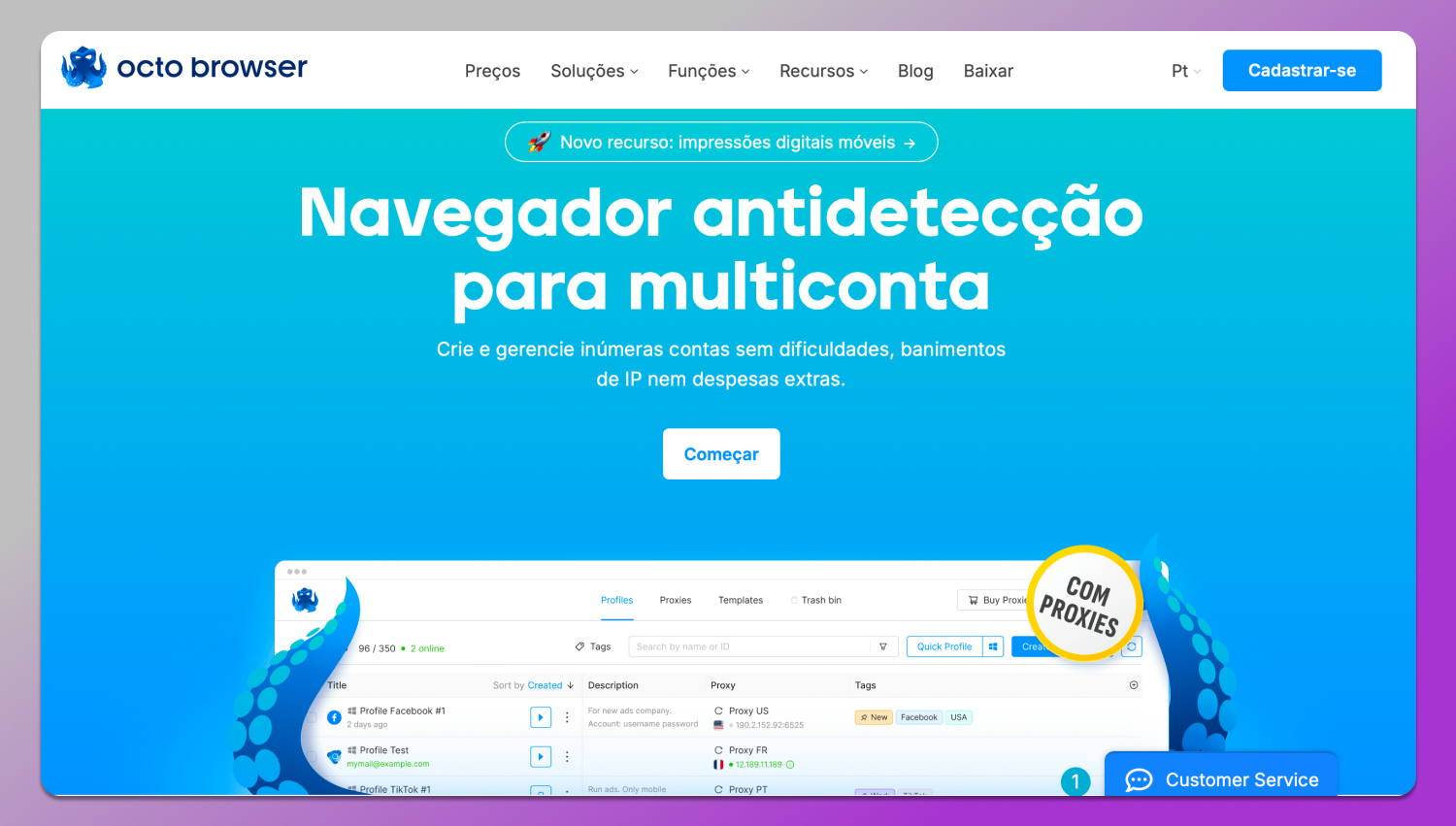 Site Octo Browser Dolphin Anty