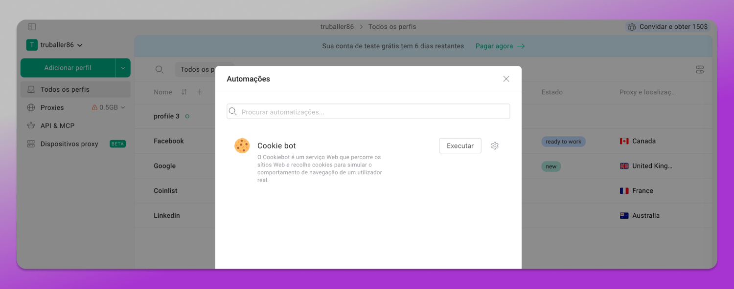 Cookie robot Gologin Dolphin Anty