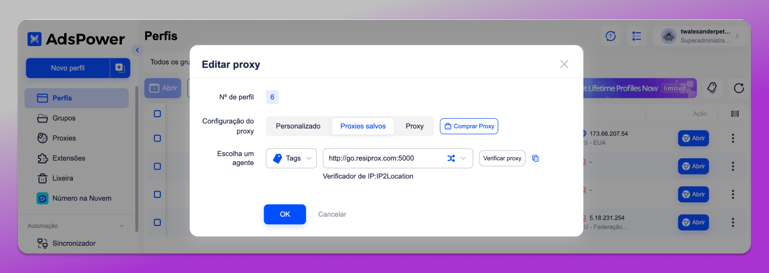 Proxy AdsPower Dolphin Anty