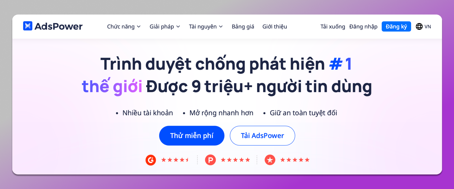 Site AdsPower Dolphin Anty