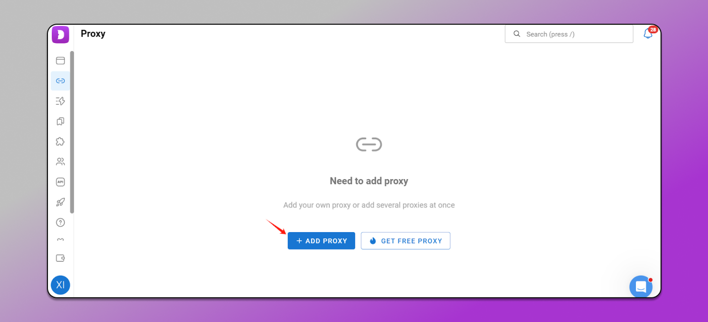 Add Proxy Dolphin Anty