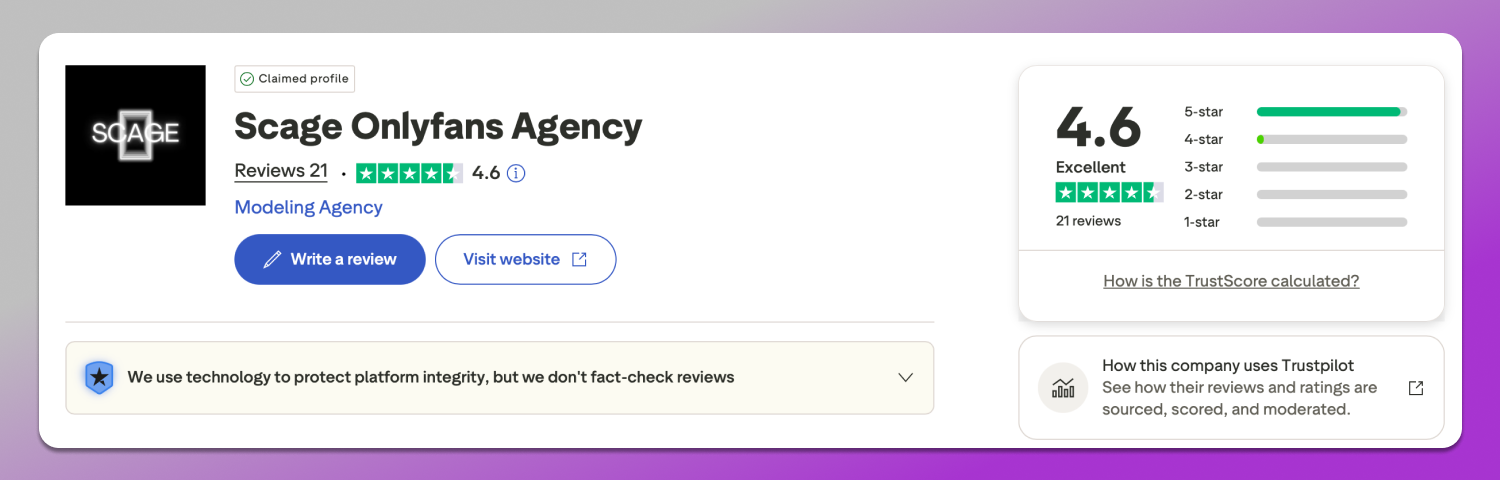 Scage Agency Trustpilot Dolphin Anty