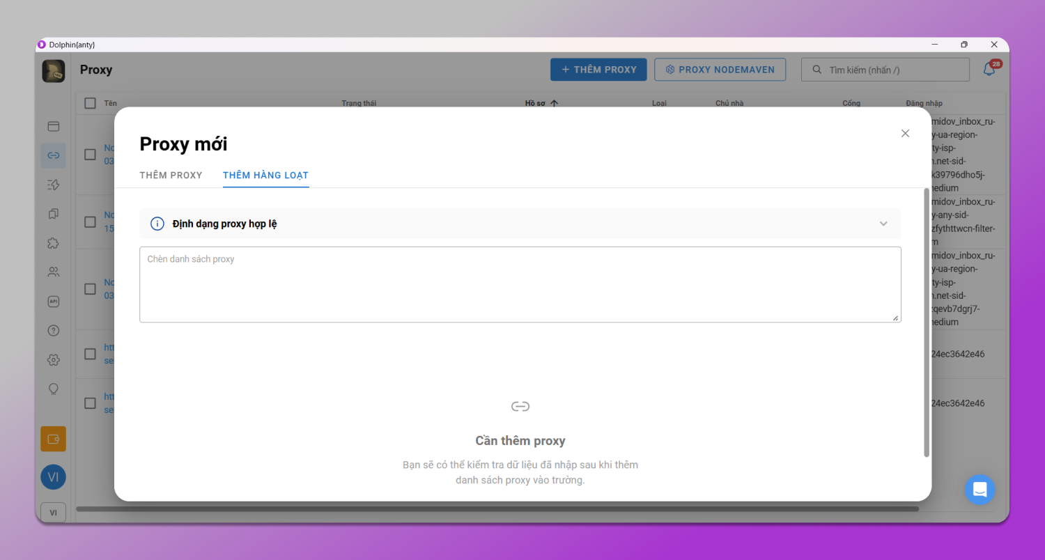 Proxy Bulk Addition Dolphin Anty