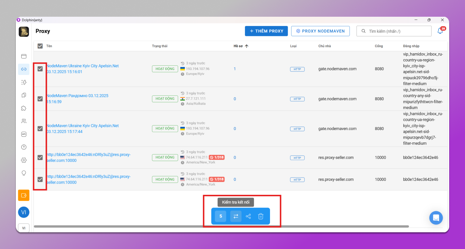 Proxy Delete Dolphin Anty