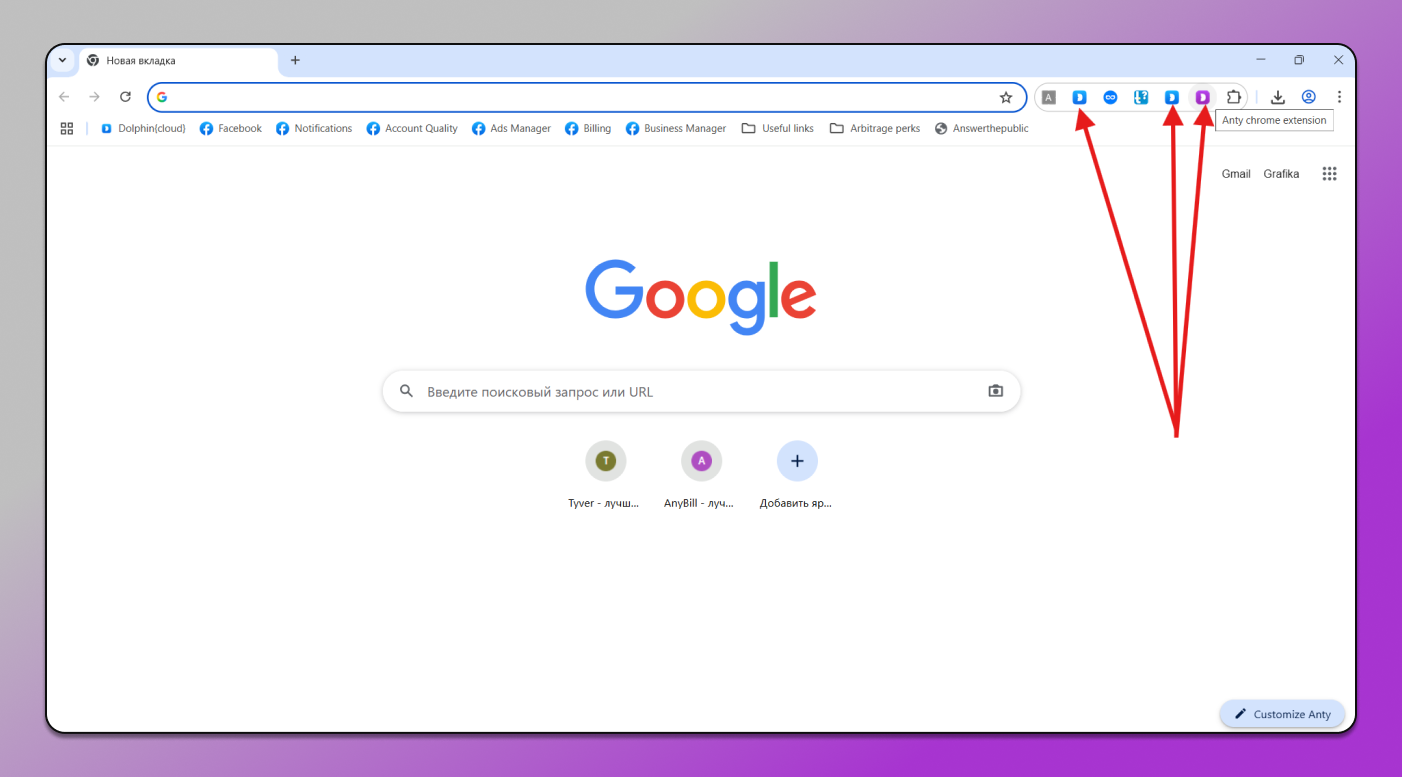 Extensions Dolphin Anty