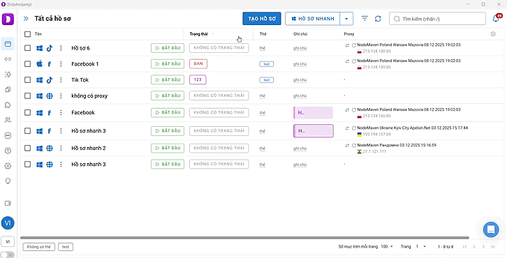 Profile Home Page Dolphin Anty