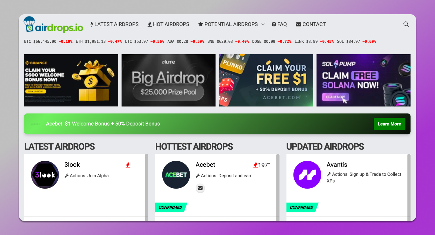 Airdrops Dolphin Anty