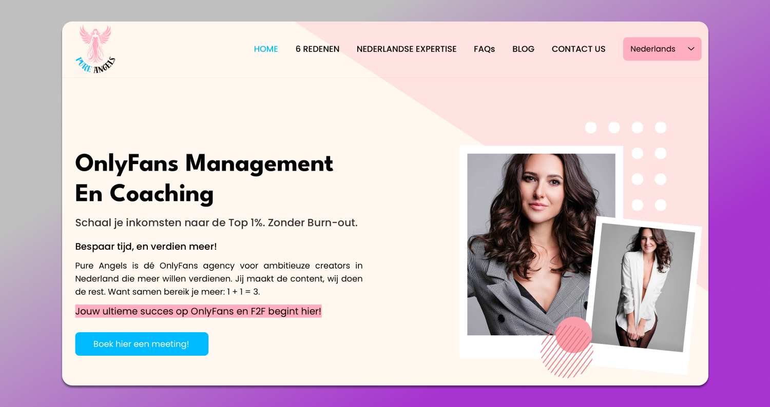 Pure Angels Website Dolphin Anty