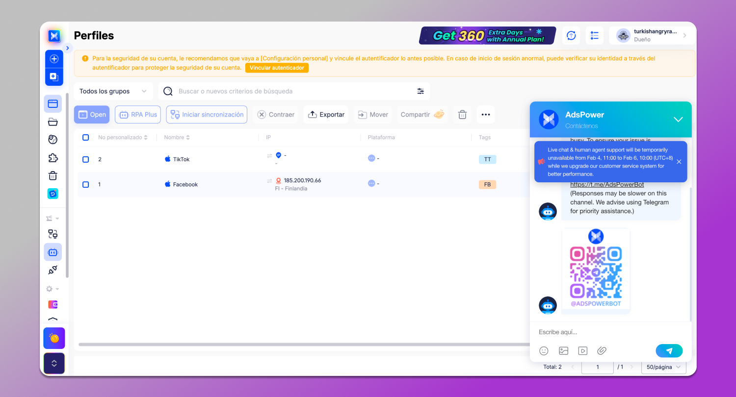 AdsPower Support Dolphin Anty