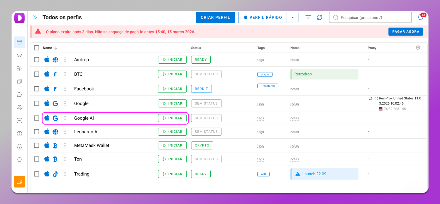 Profile Launch Dolphin Anty