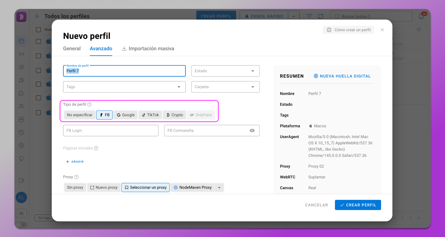 Profile Type Dolphin Anty