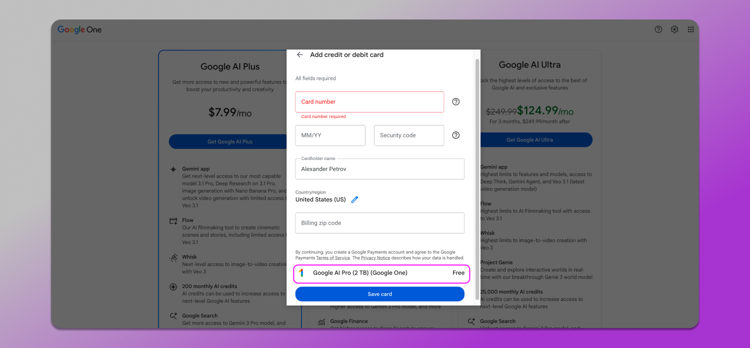 Add Card Dolphin Anty