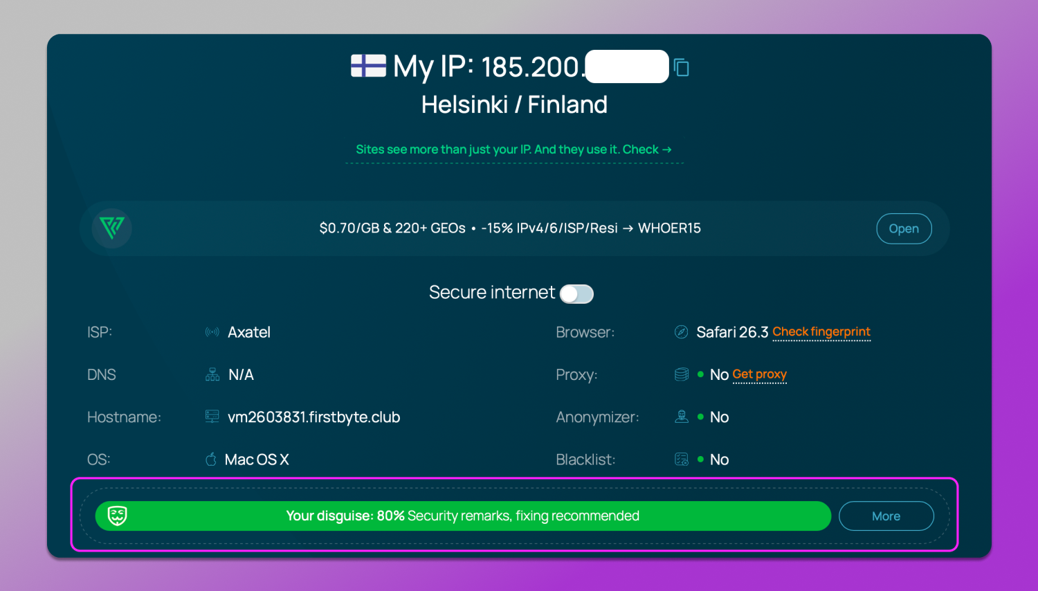Basic Analysis Dolphin Anty