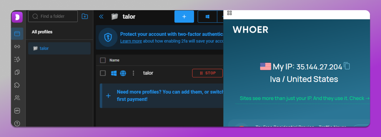 Adding Proxy Dolphin Anty