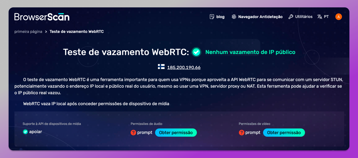 WebRTC Dolphin Anty