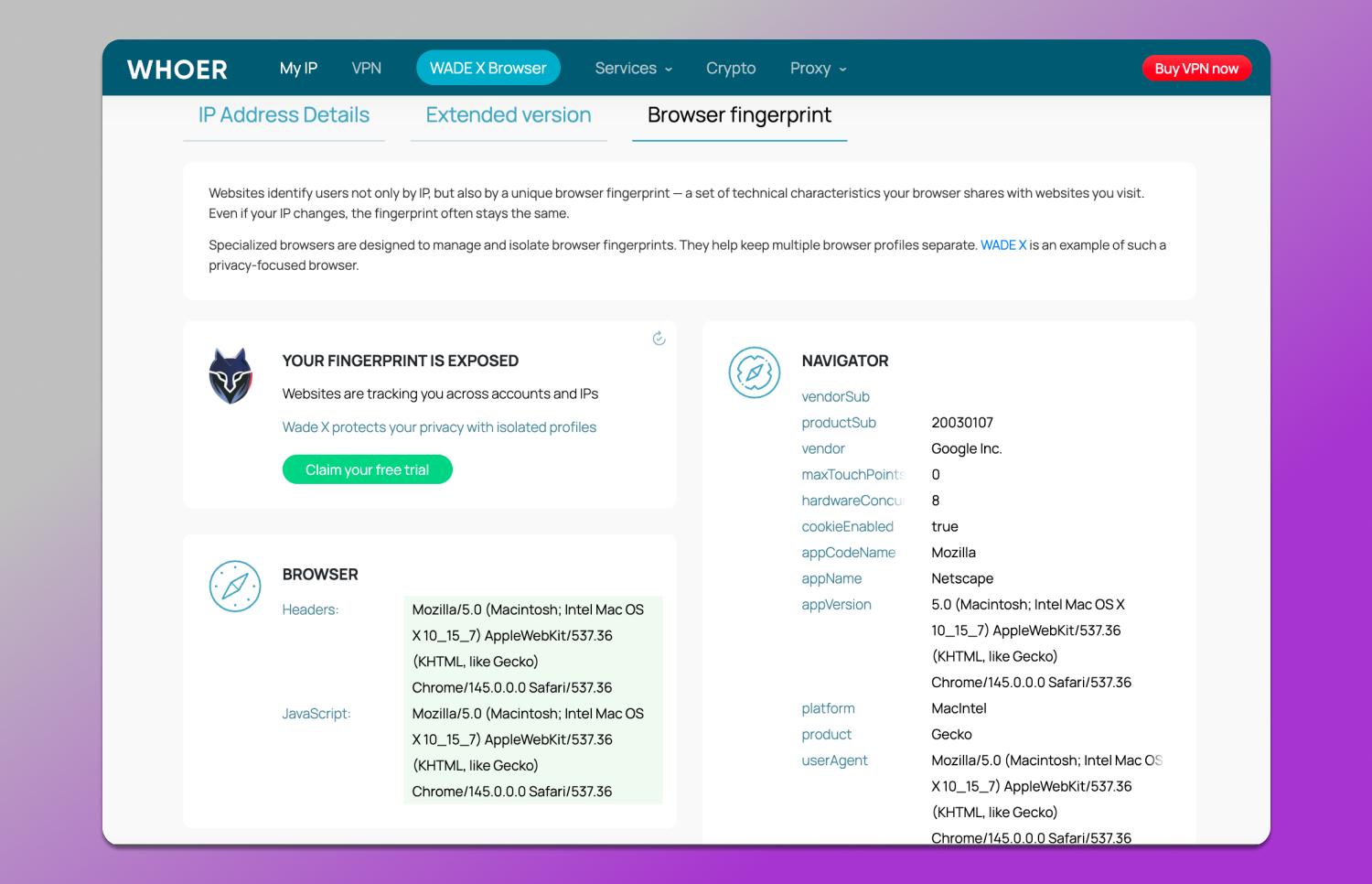 Browser Fingerprint Dolphin Anty