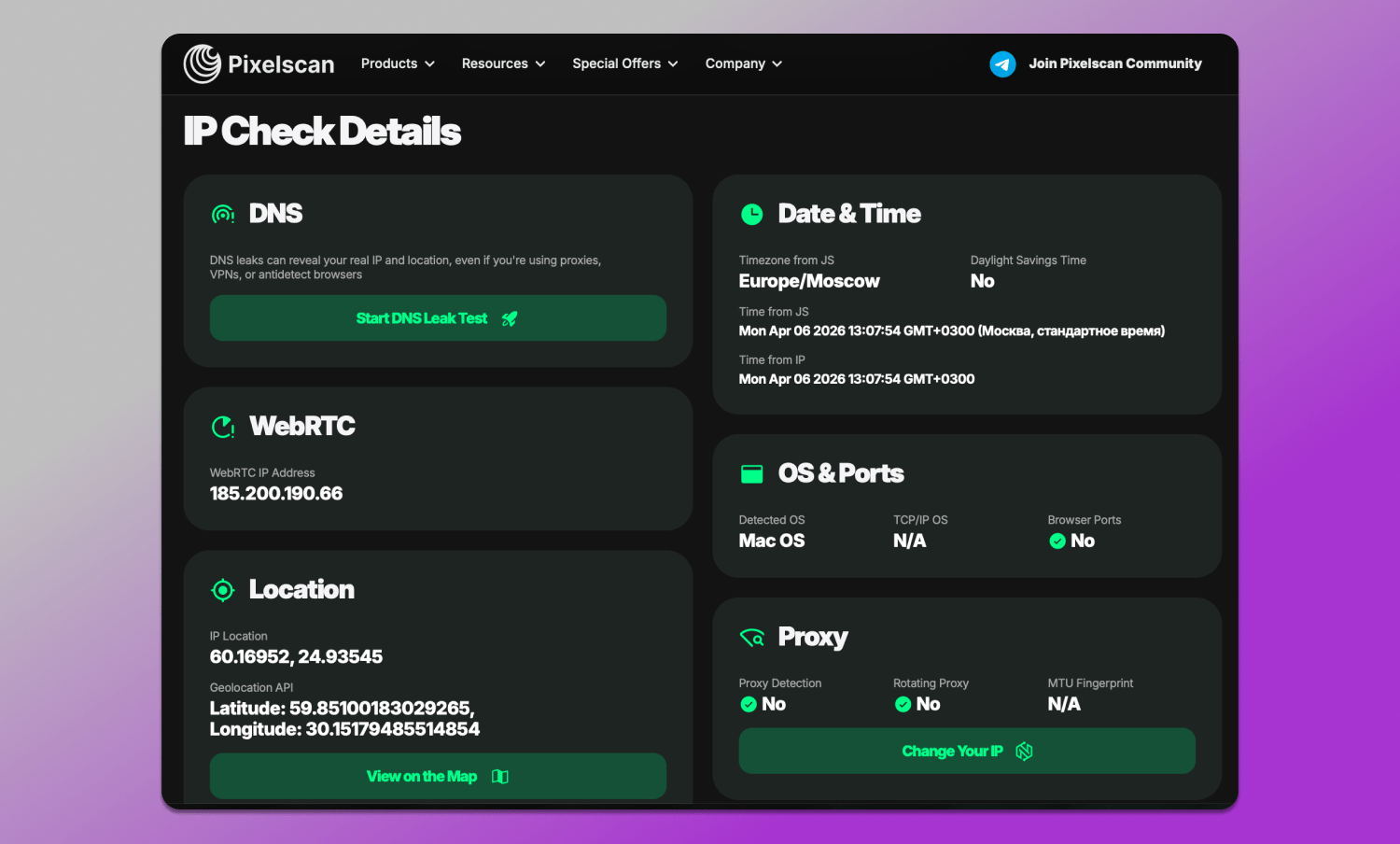 IP Check Dolphin Anty