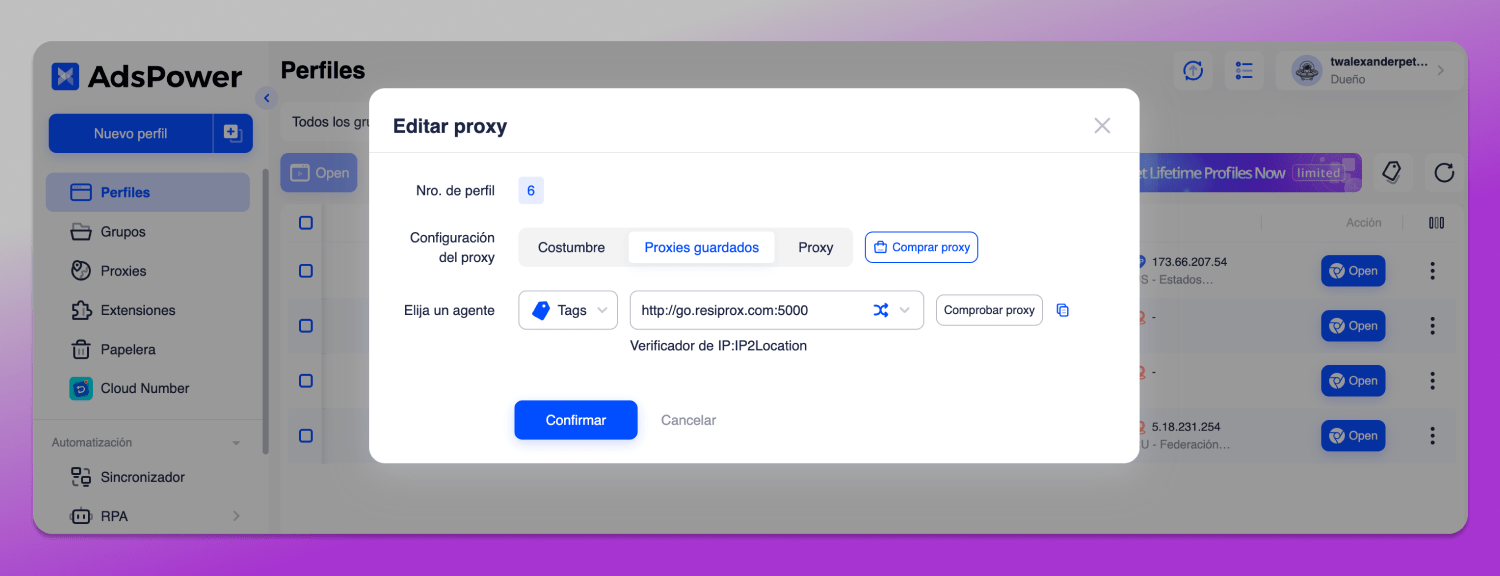 Proxy AdsPower Dolphin Anty