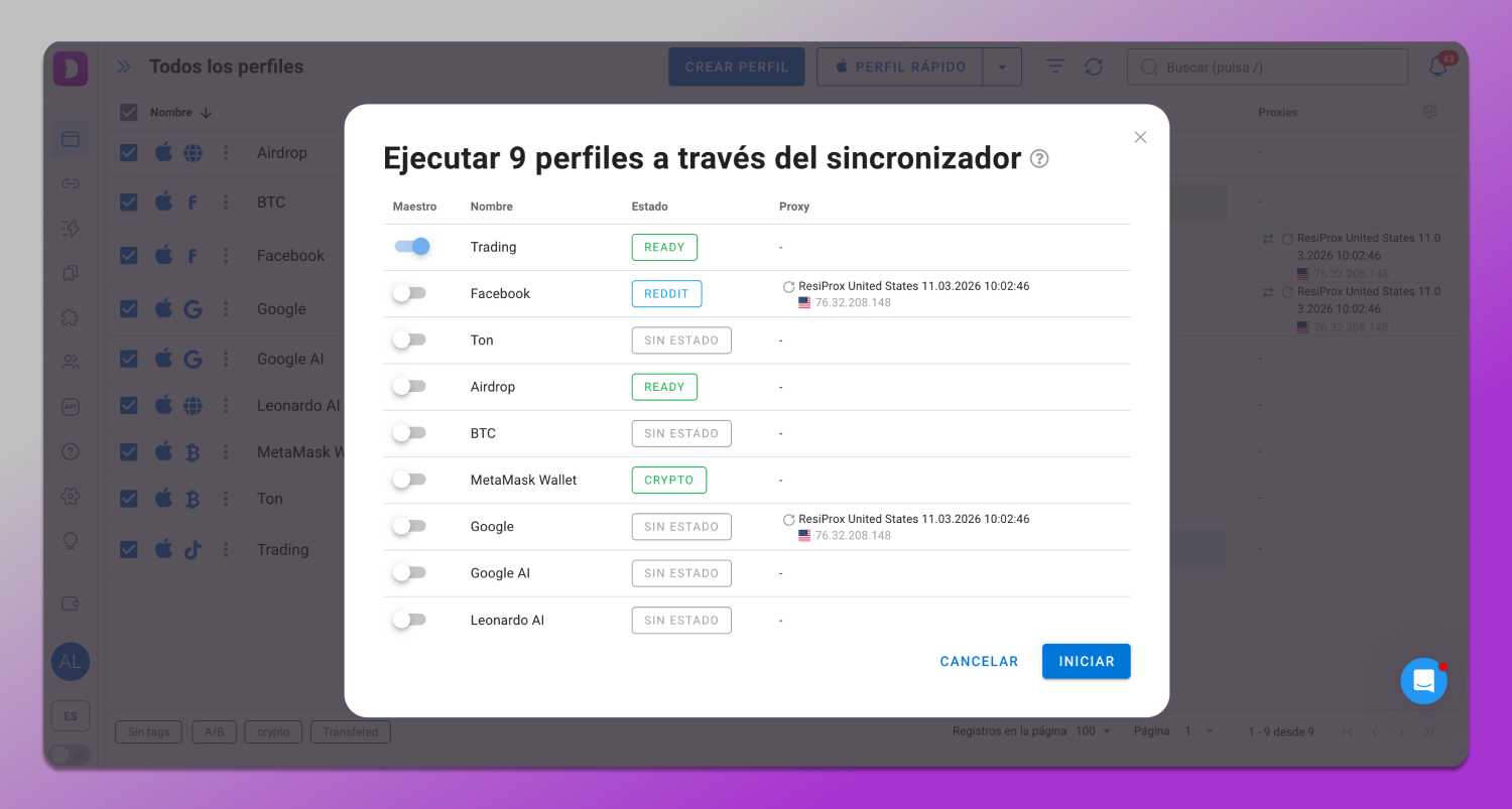 Synchronizer Dolphin Anty