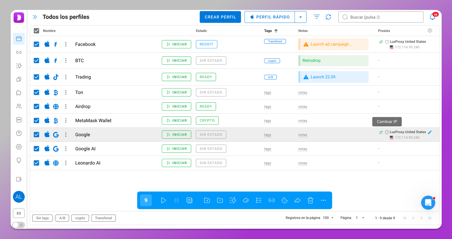 IP Rotation Dolphin Anty