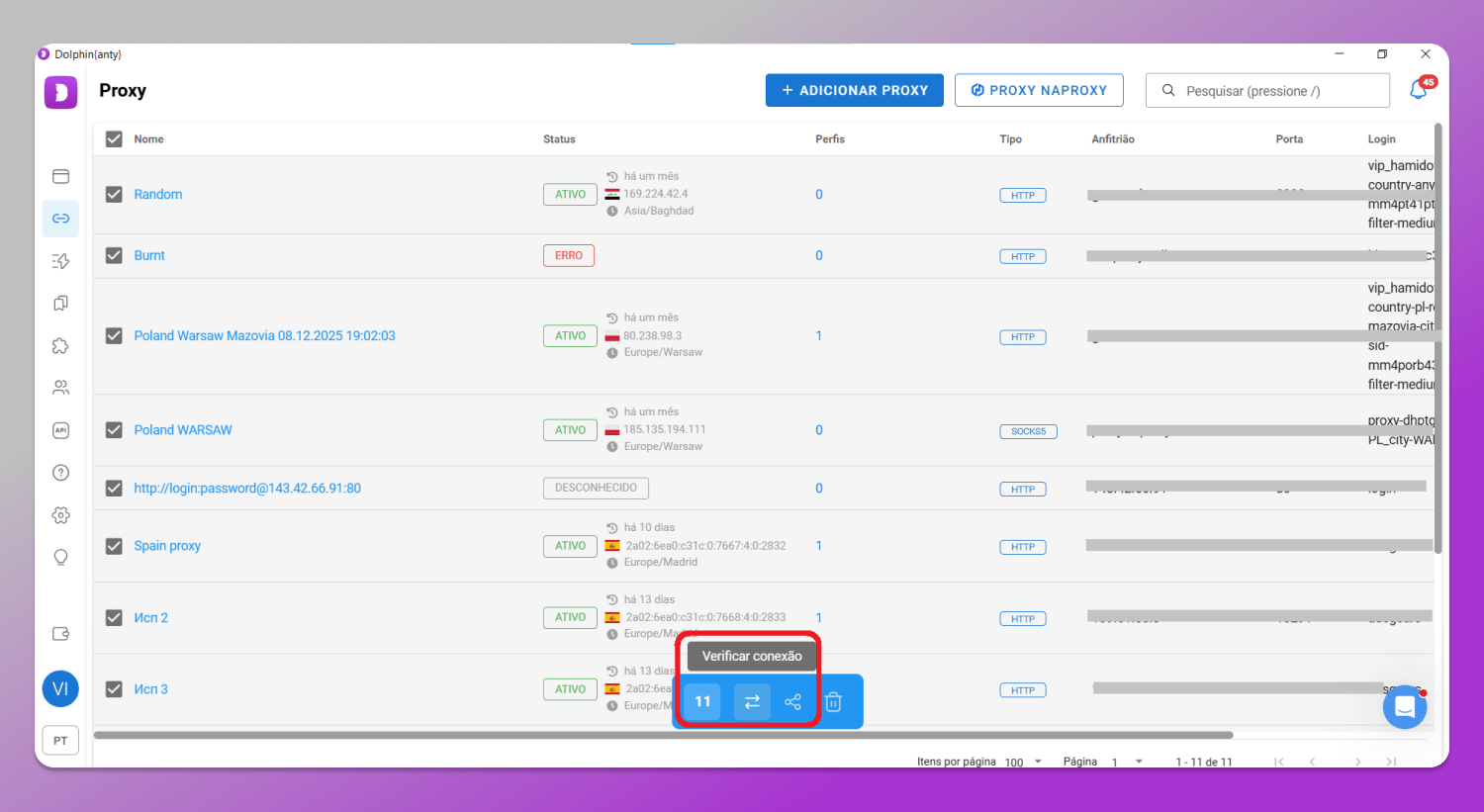 Proxies Dolphin Anty