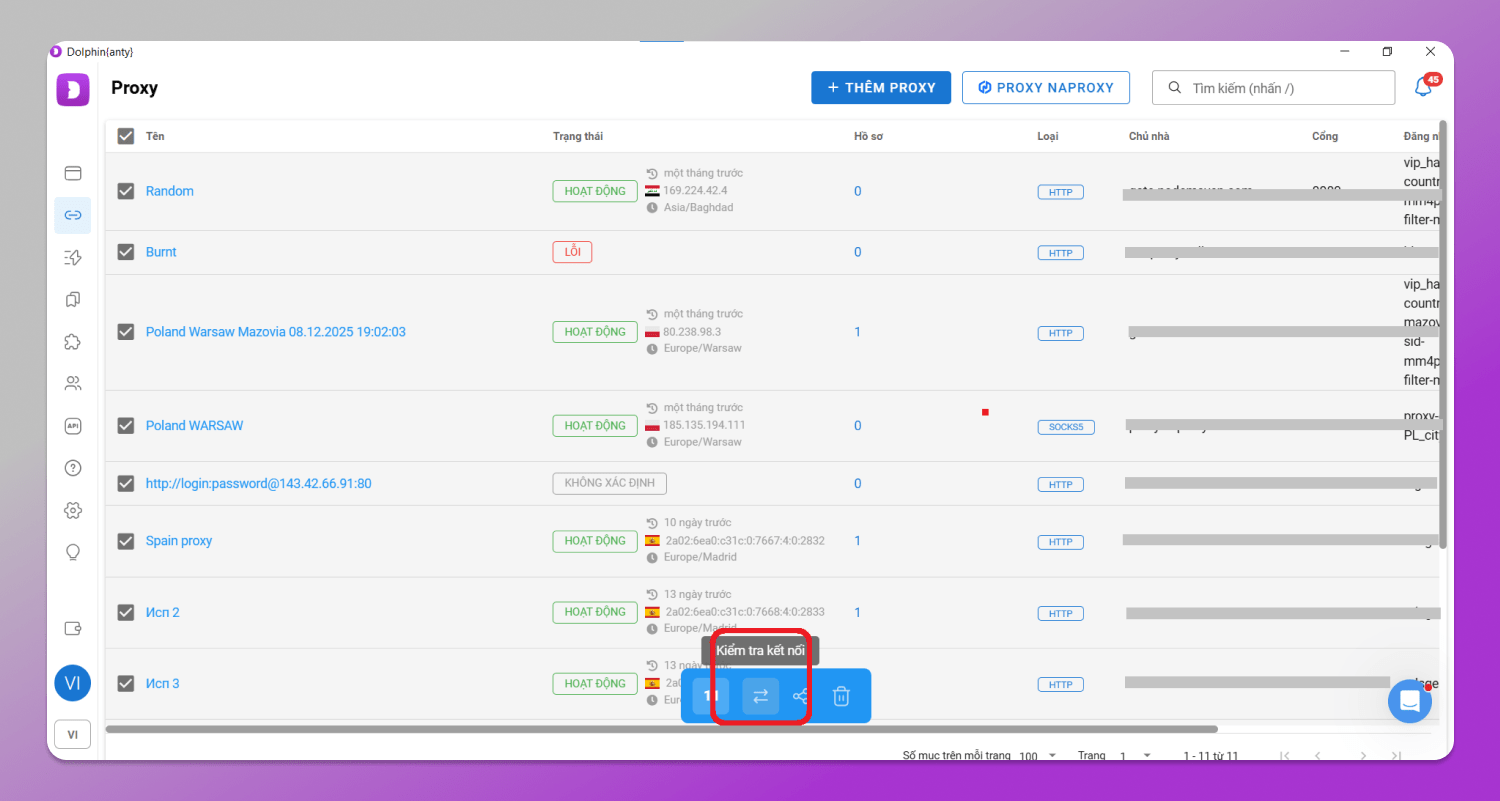 Proxies Dolphin Anty
