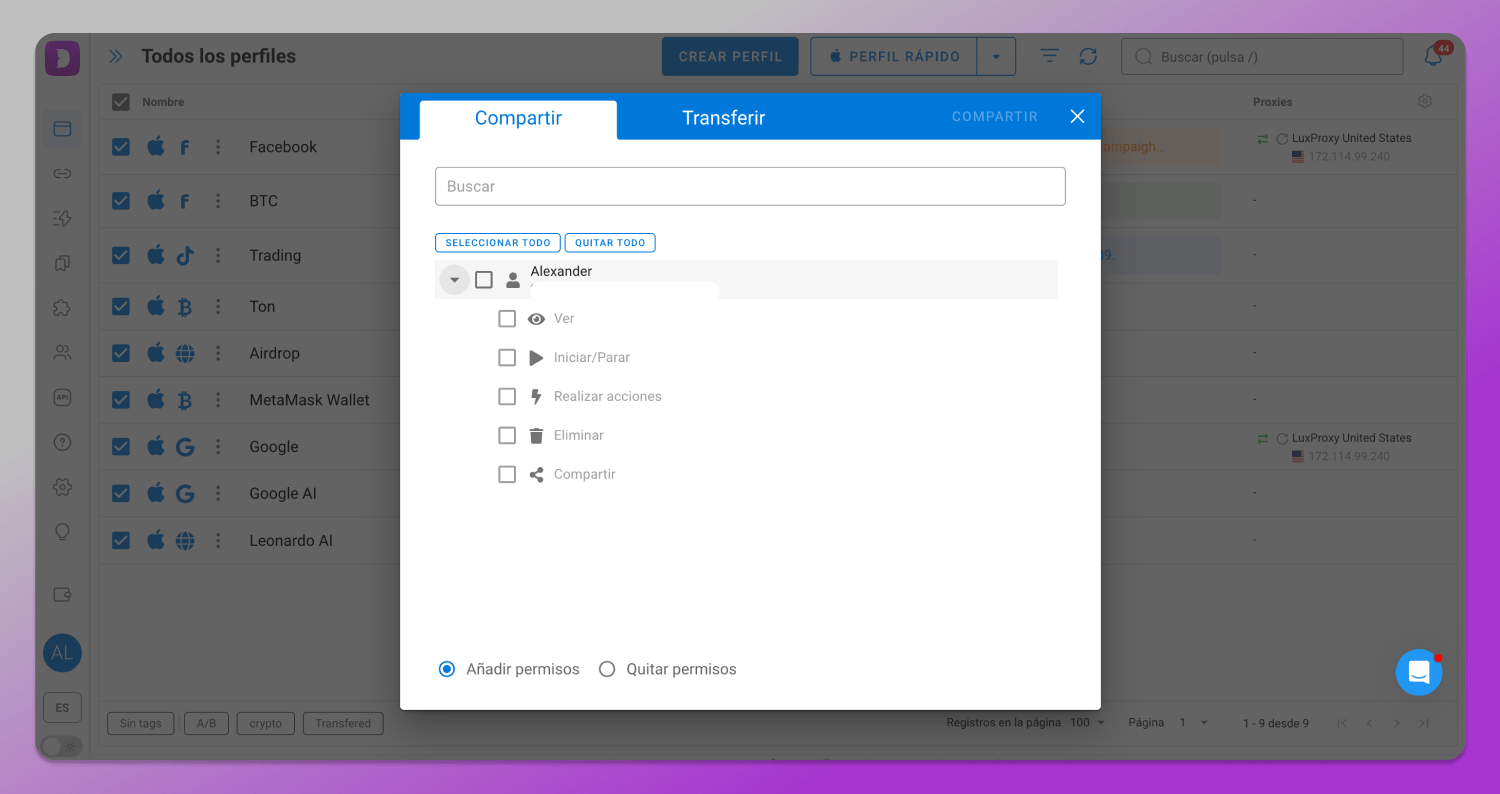 Profile share Dolphin Anty