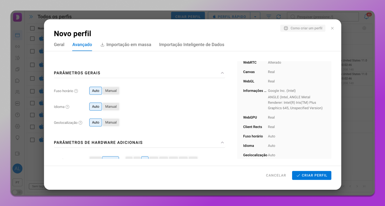 Browser Fingerprint Dolphin Anty