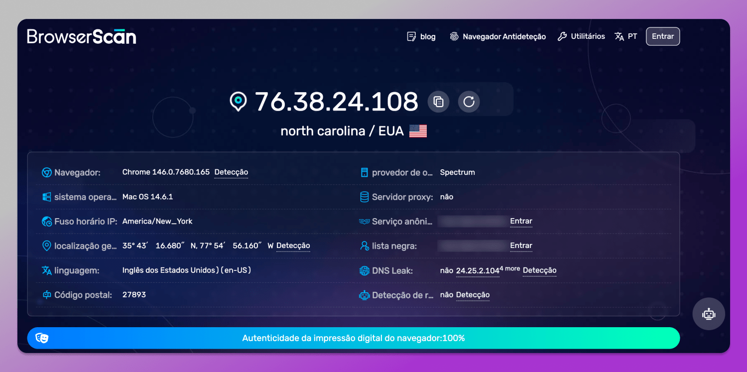 BrowserScan Check Dolphin Anty