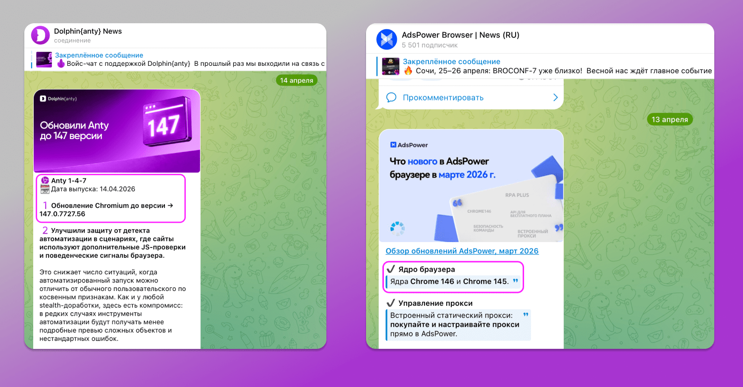 Ядро AdsPower Dolphin Anty