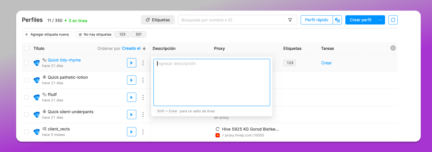 Notes Octo Browser Dolphin Anty