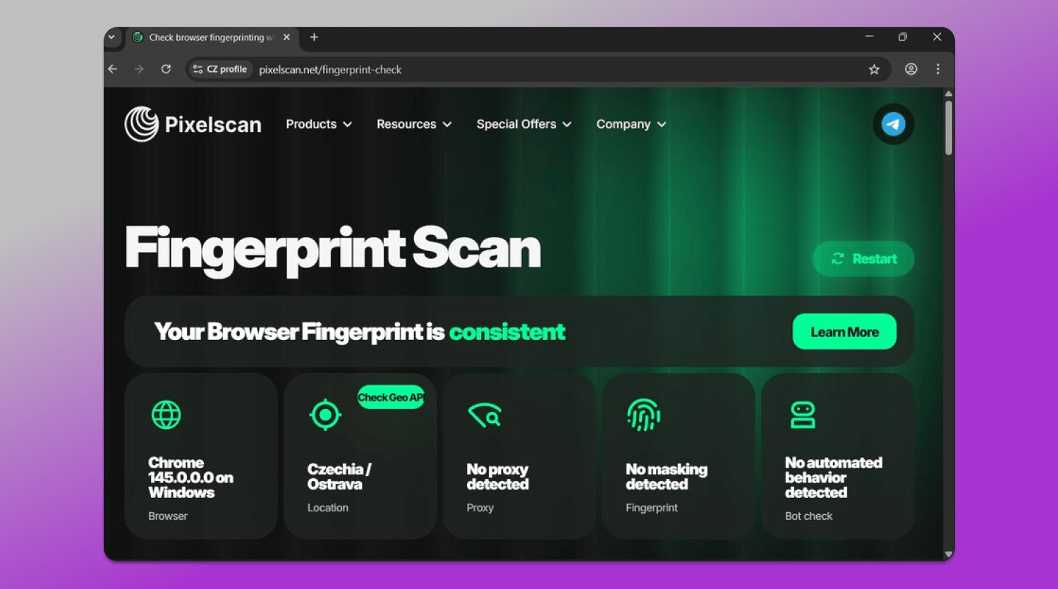 Pixelscan Multilogin Dolphin Anty
