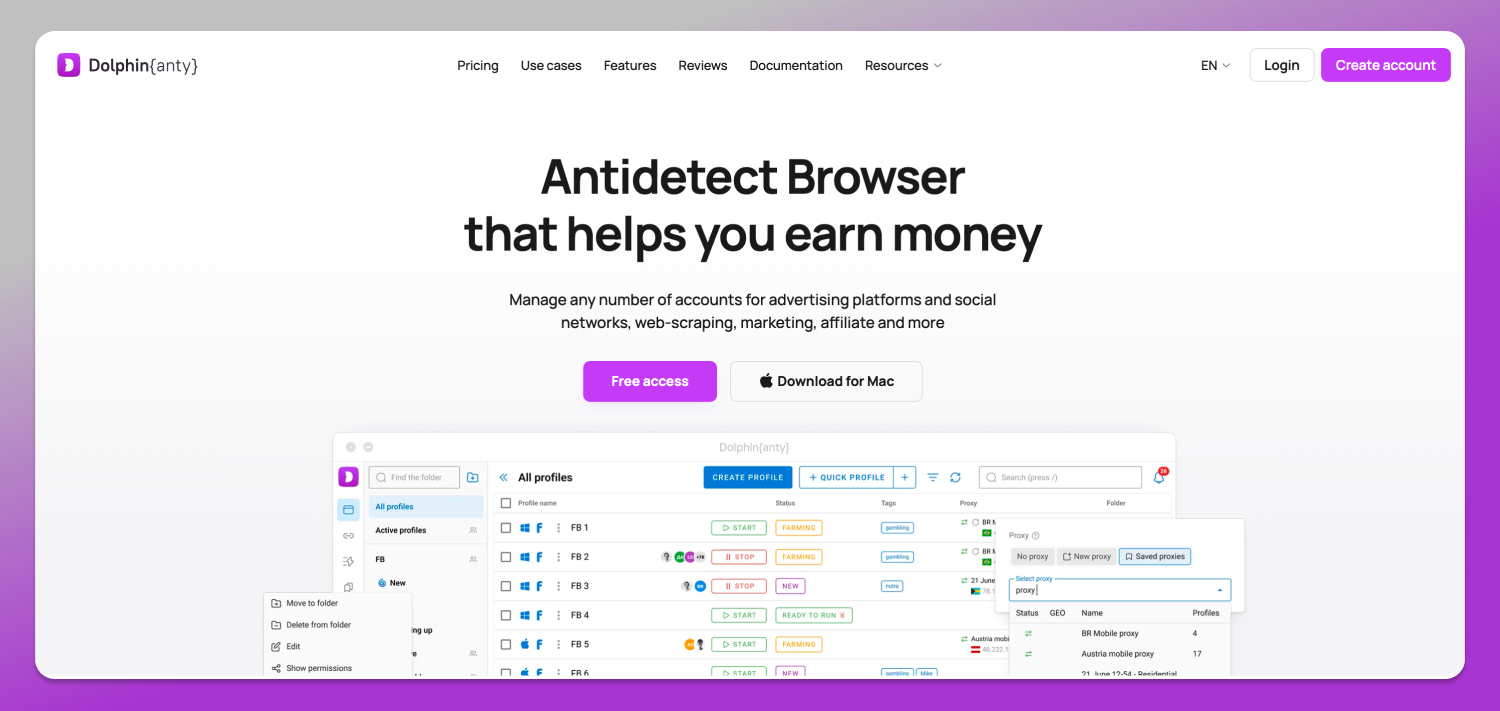 Website Dolphin Anty