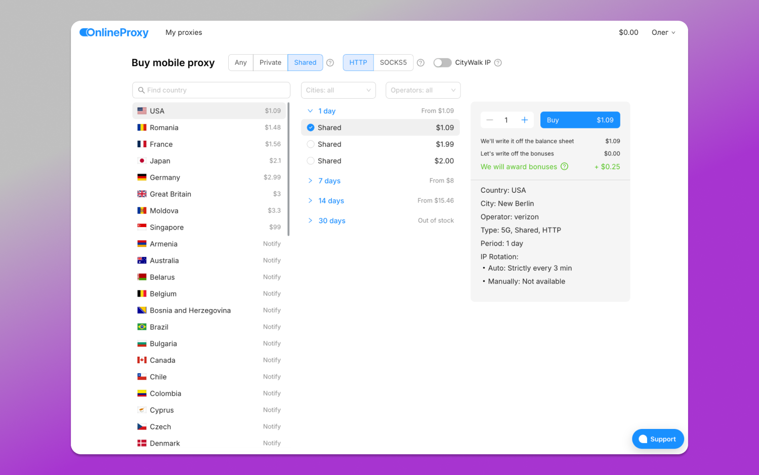OnlineProxy Dolphin Anty