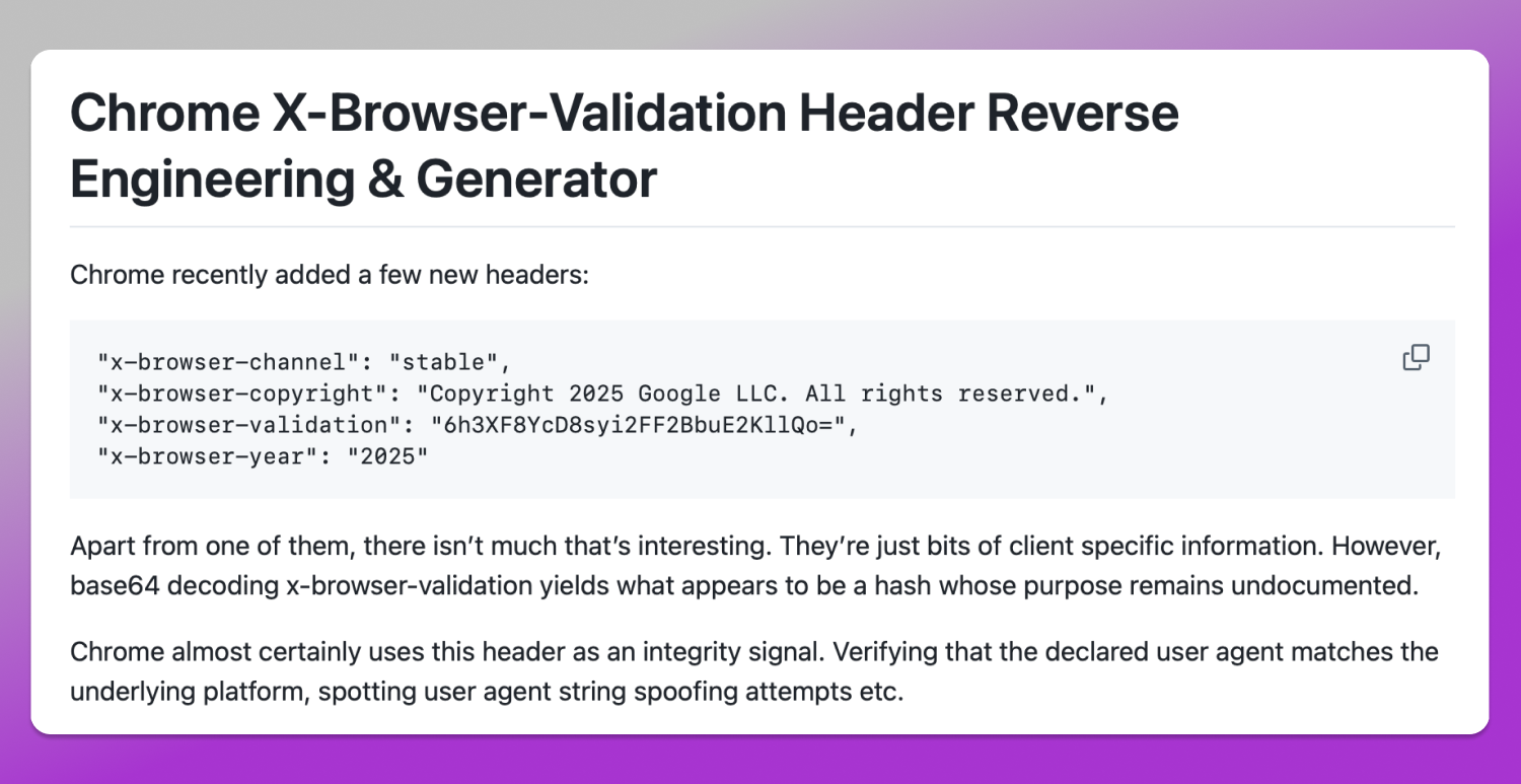 X-Browser-Validation Header Dolphin Anty
