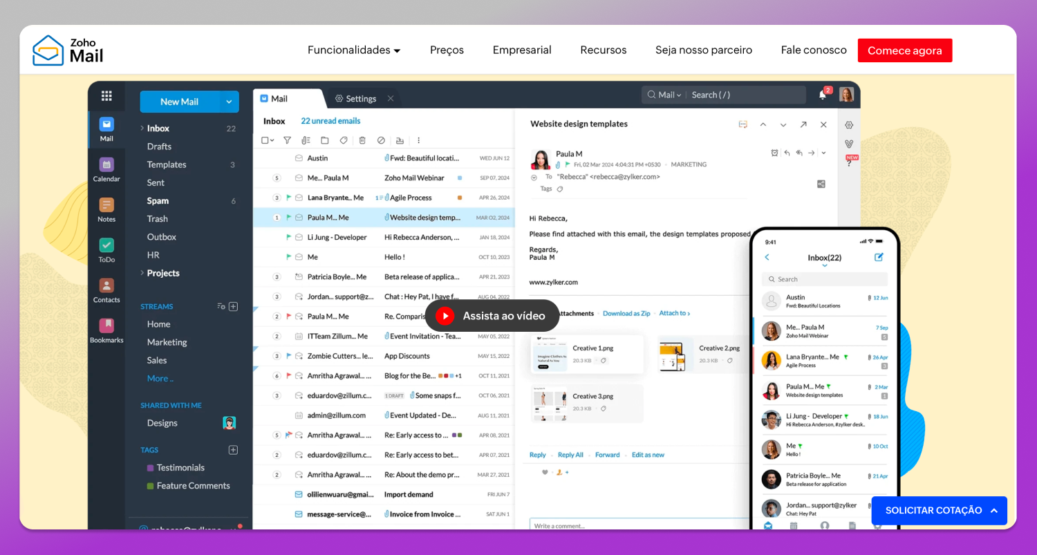 Zoho Mail Dolphin Anty