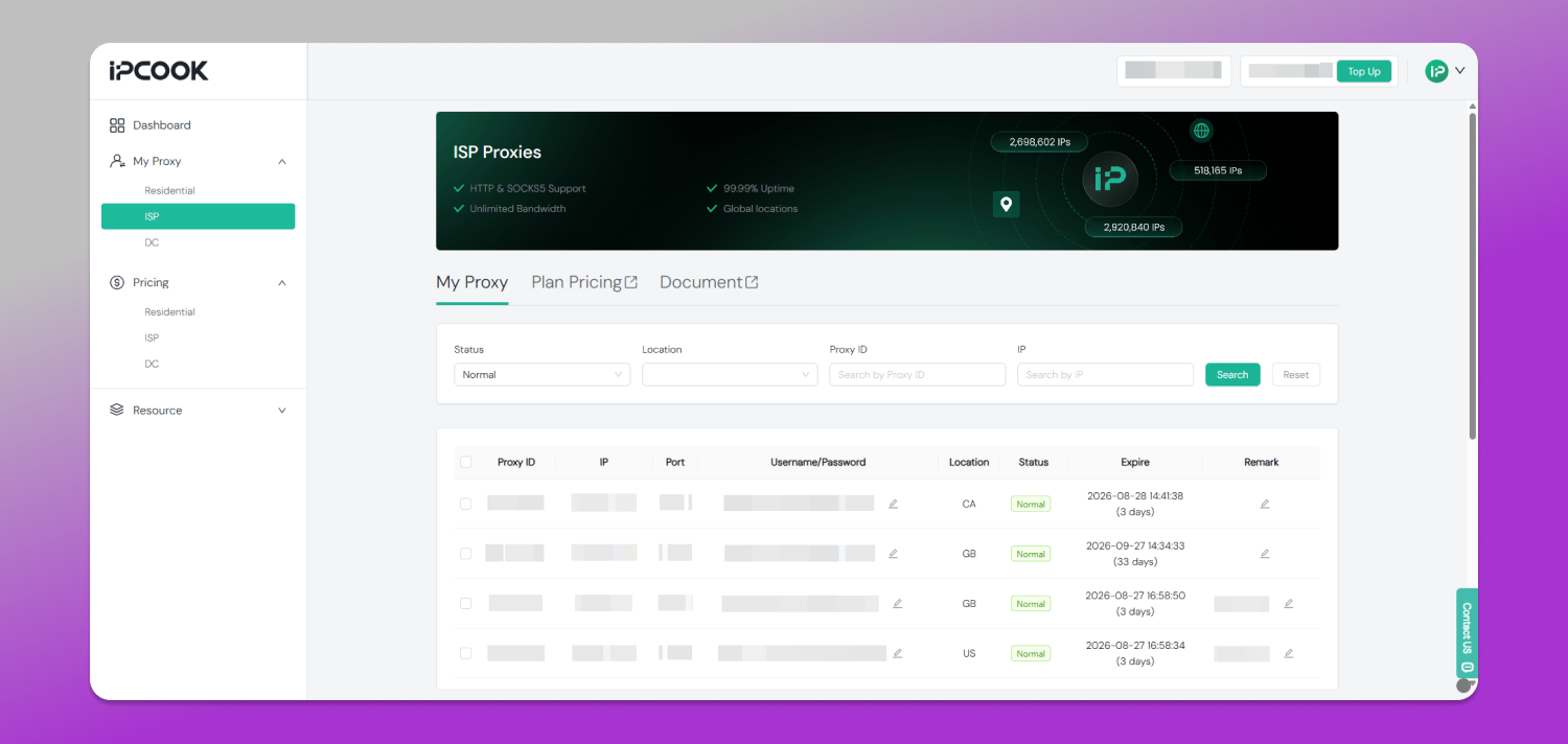 IPcook Proxies Dolphin Anty