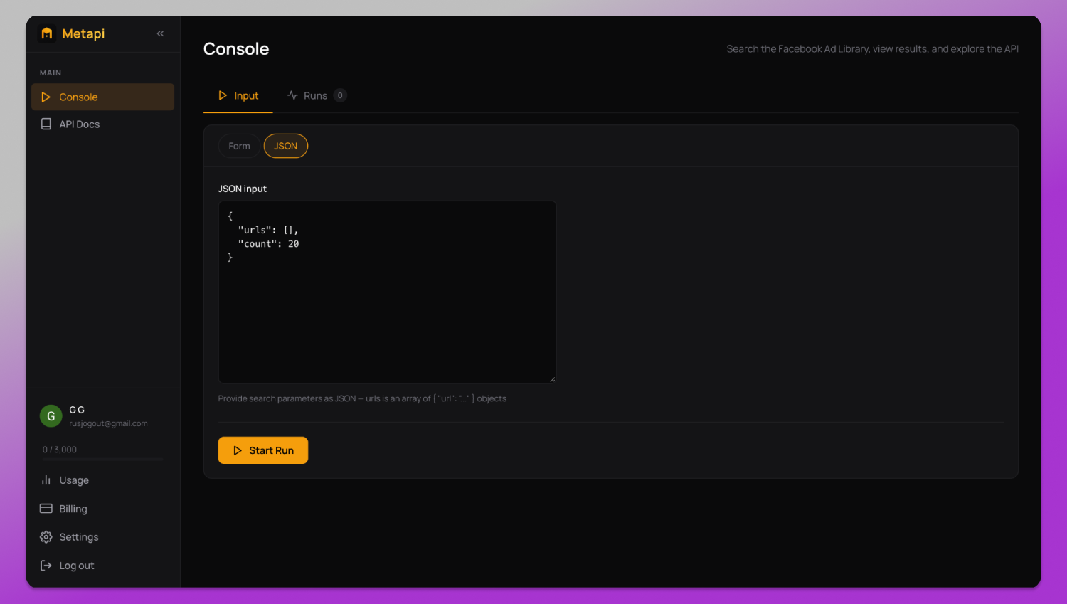 Metapi JSON Dolphin Anty